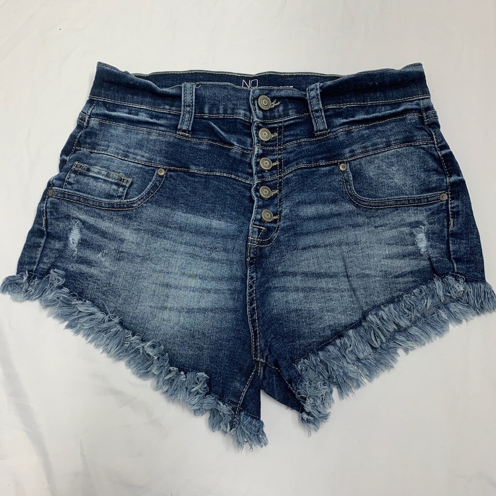 High Rise Denim Shorts